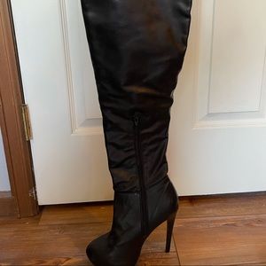 Charlotte Russe over the knee stiletto boots